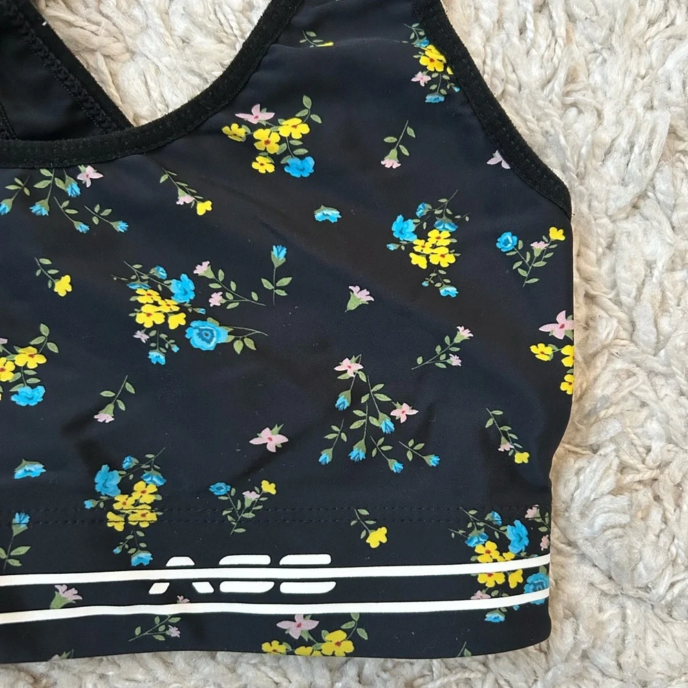 Adam Selman Cross-Back Floral Sports Bra - Picture 8 of 14